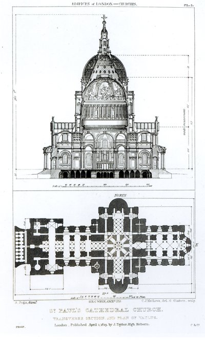 Cross section of St. Paul